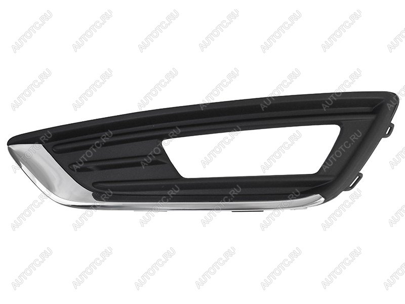 479 р. Левая оправа ПТФ SAT Ford Focus 3 седан рестайлинг (2014-2019) (молдинг хром)  с доставкой в г. Пермь