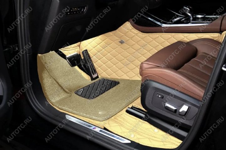 8 599 р. Ковры (кожа+текстиль) Автопилот Mercedes-Benz E-Class W213 седан дорестайлинг (2016-2020) (бежевый)  с доставкой в г. Пермь