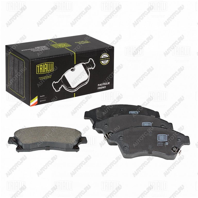 1 799 р. Колодки тормозные CHEVROLET Cruze (09-) OPEL Astra J передние (4шт.) (15) TRIALLI TRIALLI pf0515  с доставкой в г. Пермь