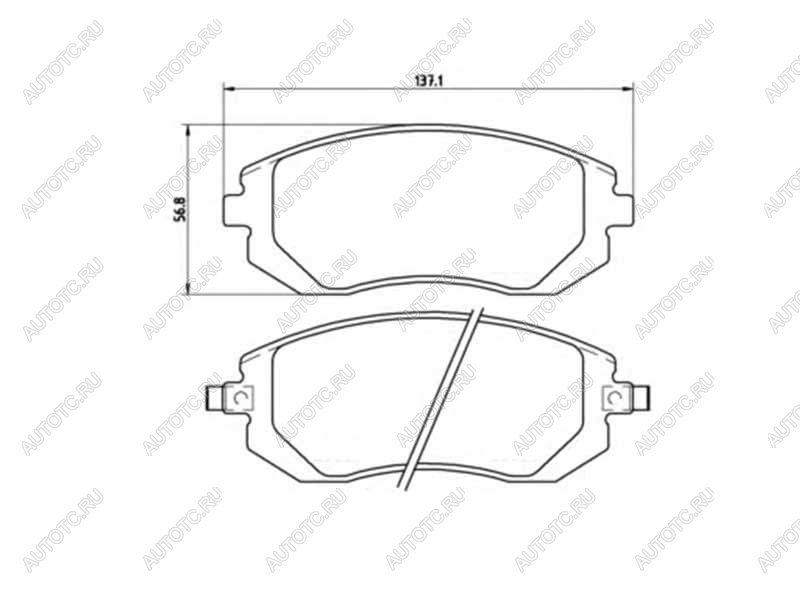 3 489 р. Колодки тормозные перед SUBARU IMPREZA GR 07- FORESTER SH 07- BREMBO P 78 013  с доставкой в г. Пермь