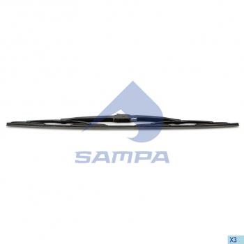 429 р. Щетка стеклоочистителя IVECO MAN MERCEDES VOLVO 650мм каркасная SAMPA SAMPA 202.142  с доставкой в г. Пермь. Увеличить фотографию 1