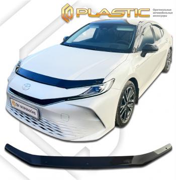 1 999 р. Дефлектор капота CA-Plastic  Toyota Camry  XV80 (2023-2025) (серия Classic черный)  с доставкой в г. Пермь. Увеличить фотографию 2