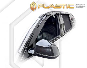2 079 р. Дефлектора окон CA-Plastic  BMW X5  G05 (2018-2022) (серия Classic полупрозрачный, Без хром молдинга )  с доставкой в г. Пермь. Увеличить фотографию 2