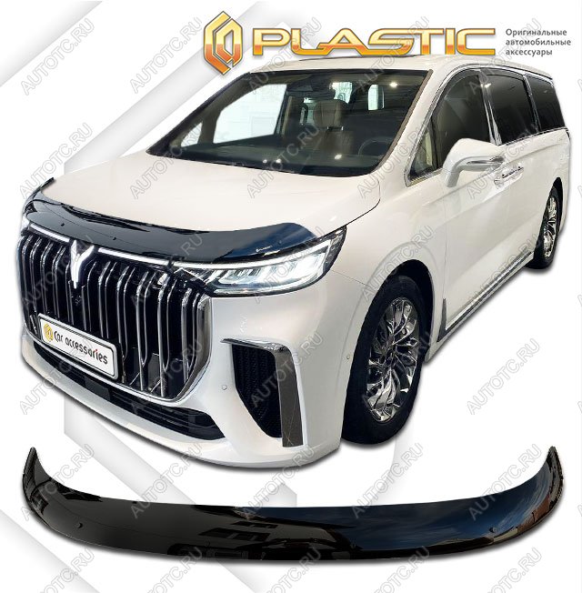 3 099 р. Дефлектор капота (exclusive) CA-Plastic Voyah Dream (2021-2025) (серия  Classic черный)  с доставкой в г. Пермь