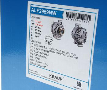14 999 р. Генератор FORD Mondeo (00-) KRAUF KRAUF alf2959nw  с доставкой в г. Пермь. Увеличить фотографию 5
