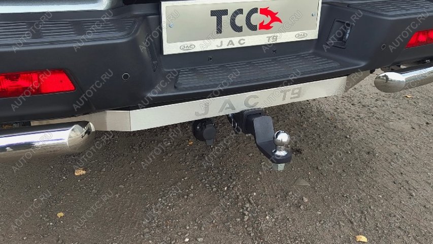 31 999 р. Фаркоп (тягово-сцепное устройство) ТСС Тюнинг  JAC T9 (2021-2025) Pickup Double Cab (шар E, нержавейка)  с доставкой в г. Пермь