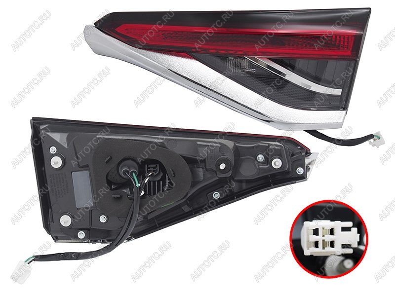 3 799 р. Правый фонарь (LED, внутренний) SAT Toyota Corolla E210 седан дорестайлинг (2018-2022)  с доставкой в г. Пермь
