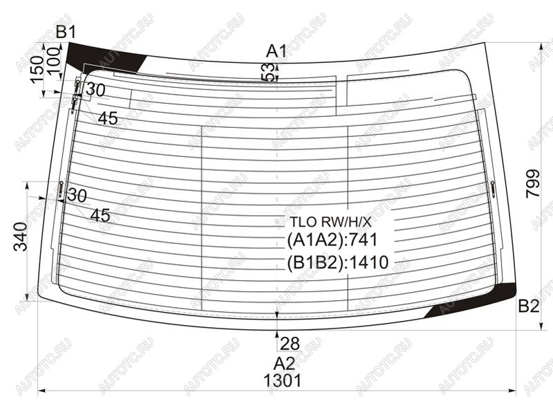 9 549 р. Стекло заднее (Цвет зеленый Обогрев Антенна) Honda Accord 08-13  Acura TSX 08-14 XYG TLO RW/H/X  с доставкой в г. Пермь
