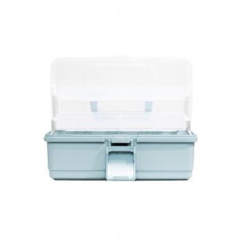 1 119 р. Ящик для инструмента IRIS KIT BOX 27 серо-голубой  297792  с доставкой в г. Пермь. Увеличить фотографию 2