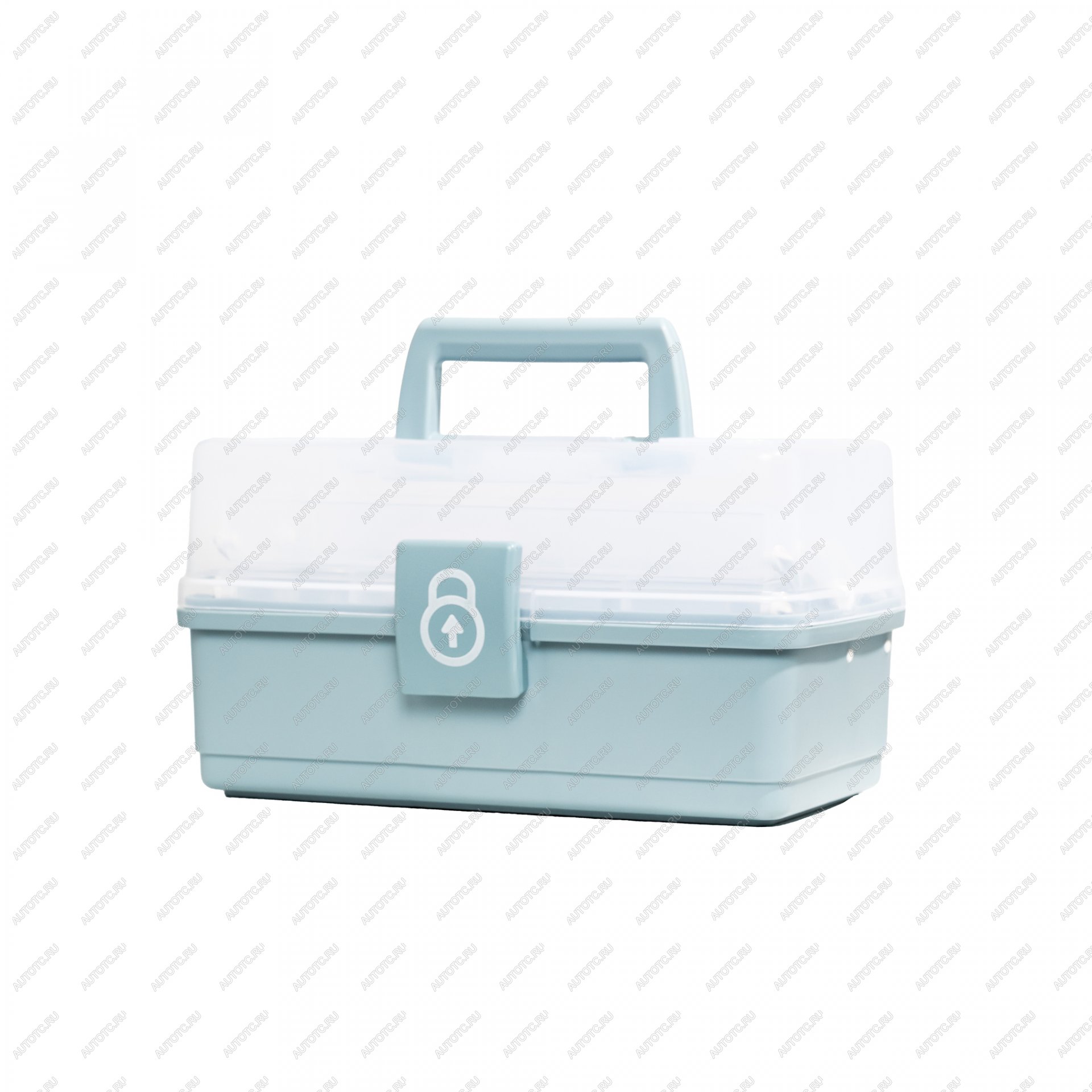 1 119 р. Ящик для инструмента IRIS KIT BOX 27 серо-голубой  297792  с доставкой в г. Пермь