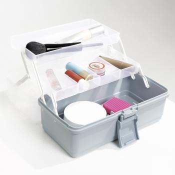 1 119 р. Ящик для инструмента IRIS KIT BOX 27 серо-голубой  297792  с доставкой в г. Пермь. Увеличить фотографию 4