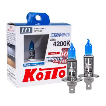 3 199 р. Лампа 12V H1 55W P14.5s +100% бокс (2шт.) Whitebeam KOITO KOITO p0751w  с доставкой в г. Пермь. Увеличить фотографию 1
