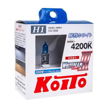 3 199 р. Лампа 12V H1 55W P14.5s +100% бокс (2шт.) Whitebeam KOITO KOITO p0751w  с доставкой в г. Пермь. Увеличить фотографию 3