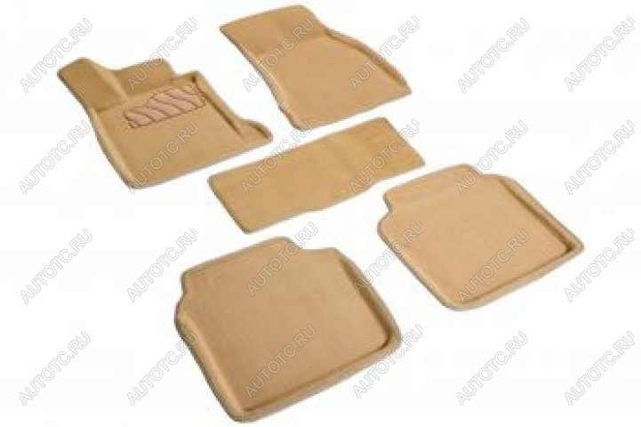 6 929 р. Коврики в салон (3D ворс) Seintex  BMW 7 серия  F01-F04 (2008-2015) седан (бежевый)  с доставкой в г. Пермь