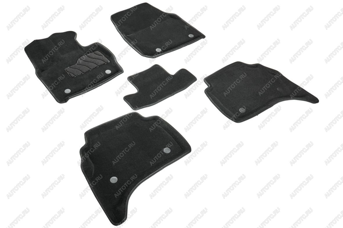 5 899 р. Коврики в салон (3D ВОРС) Seintex Land Rover Range Rover 5 L460 (2021-2025) (черный)  с доставкой в г. Пермь