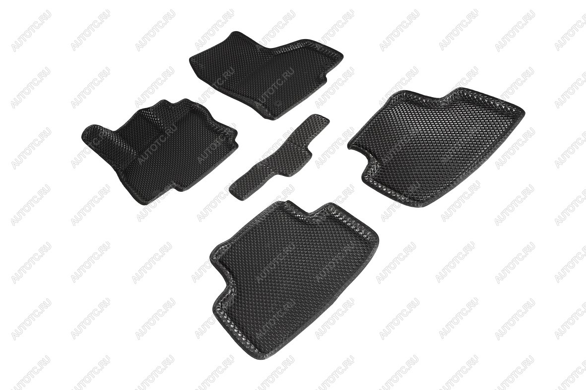 5 699 р. Коврики в салон (3D EVA РОМБ) Seintex Volkswagen Passat B8 седан дорестайлинг (2015-2019) (черный)  с доставкой в г. Пермь