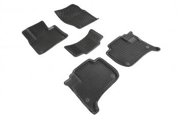 Коврики в салон (3D EVA РОМБ) Seintex Volkswagen Touareg NF дорестайлинг (2010-2014) (черный)