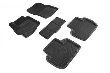 Коврики в салон (3D EVA СОТА ) Seintex Mitsubishi Outlander CW0W рестайлинг (2009-2012) (черный)