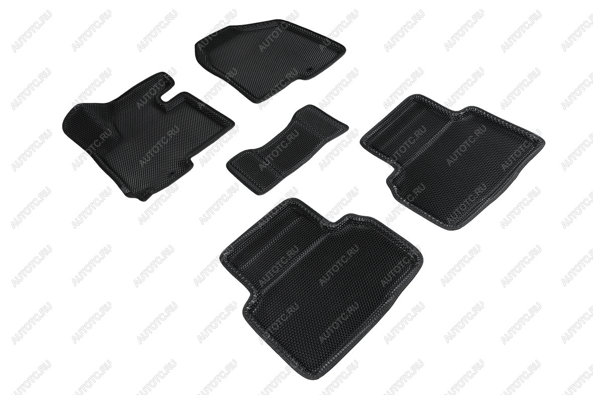 5 499 р. Коврики в салон (3D EVA СОТА ) Seintex  Hyundai IX35  LM (2009-2018), KIA Sportage  3 SL (2010-2016) (черный)  с доставкой в г. Пермь