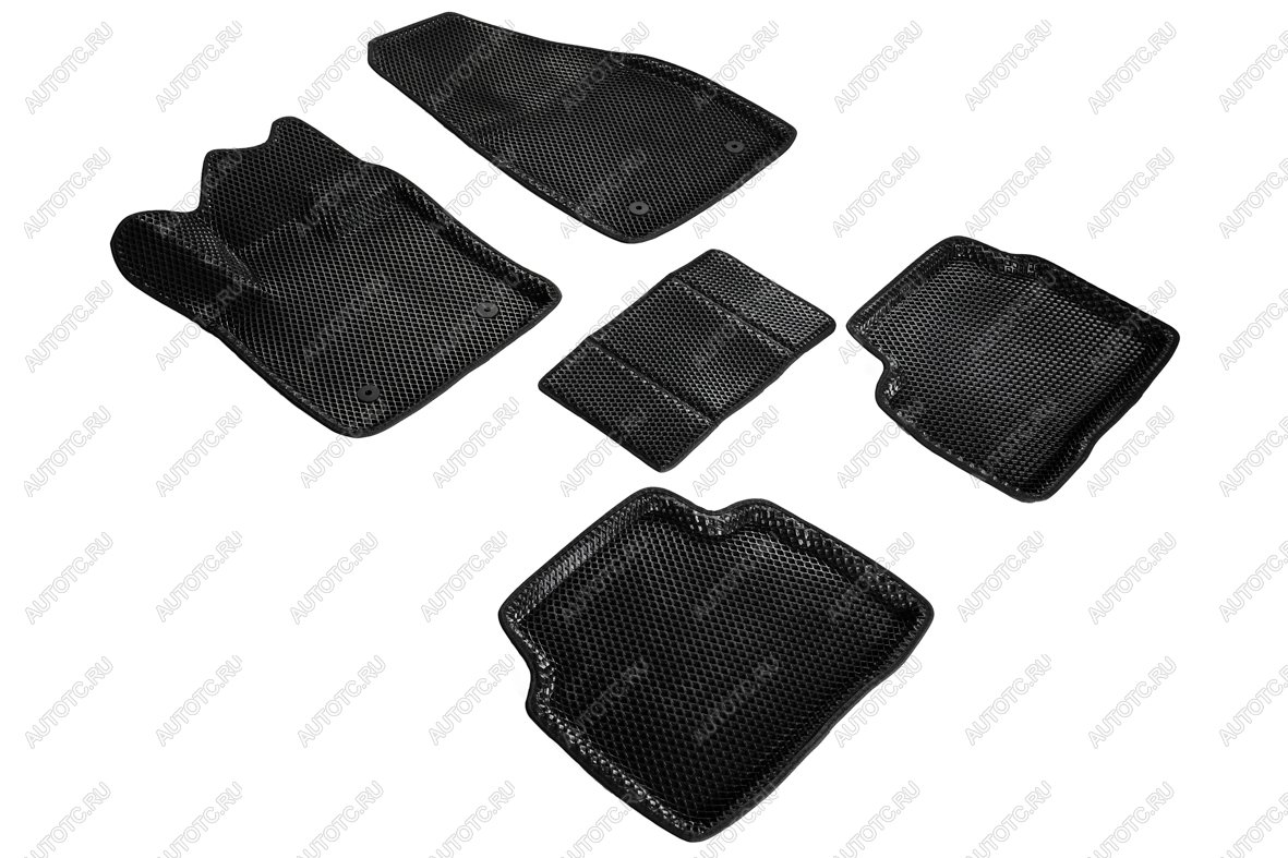 4 999 р. Коврики в салон (3D EVA РОМБ) Seintex Geely Tugella FY11,HPBA4 рестайлинг (2022-2025) (черный)  с доставкой в г. Пермь