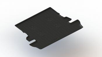 Коврик в багажник (термоэластопласт) Seintex Toyota Land Cruiser 200 2-ой рестайлинг (2015-2021) (черный)