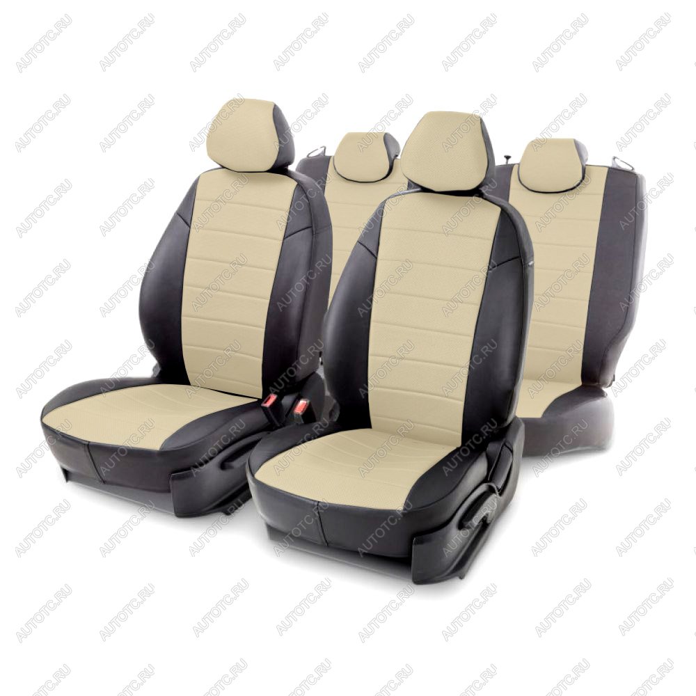 6 999 р. Чехлы из экокожи для Subaru Forester IV 2012-н.в. Seintex 98987  с доставкой в г. Пермь
