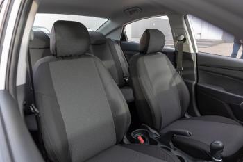 4 999 р. Чехлы из Жаккарда для KIA Rio IV sedan (сплошная) 2017-н.в. Seintex 92911  с доставкой в г. Пермь. Увеличить фотографию 2