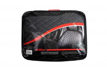 6 449 р. Чехлы на сиденье РОМБ (с 2007г. - 2012г. экокожа) Seintex  Honda Civic  FD (2005-2011) седан дорестайлинг, седан рестайлинг (черный)  с доставкой в г. Пермь. Увеличить фотографию 2