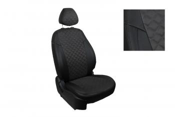 Чехлы для сидений (РОМБ Алькантара) Seintex  Subaru XV ( GP/G33,  GT/G24) (2012-2025) дорестайлинг, рестайлинг (черный)