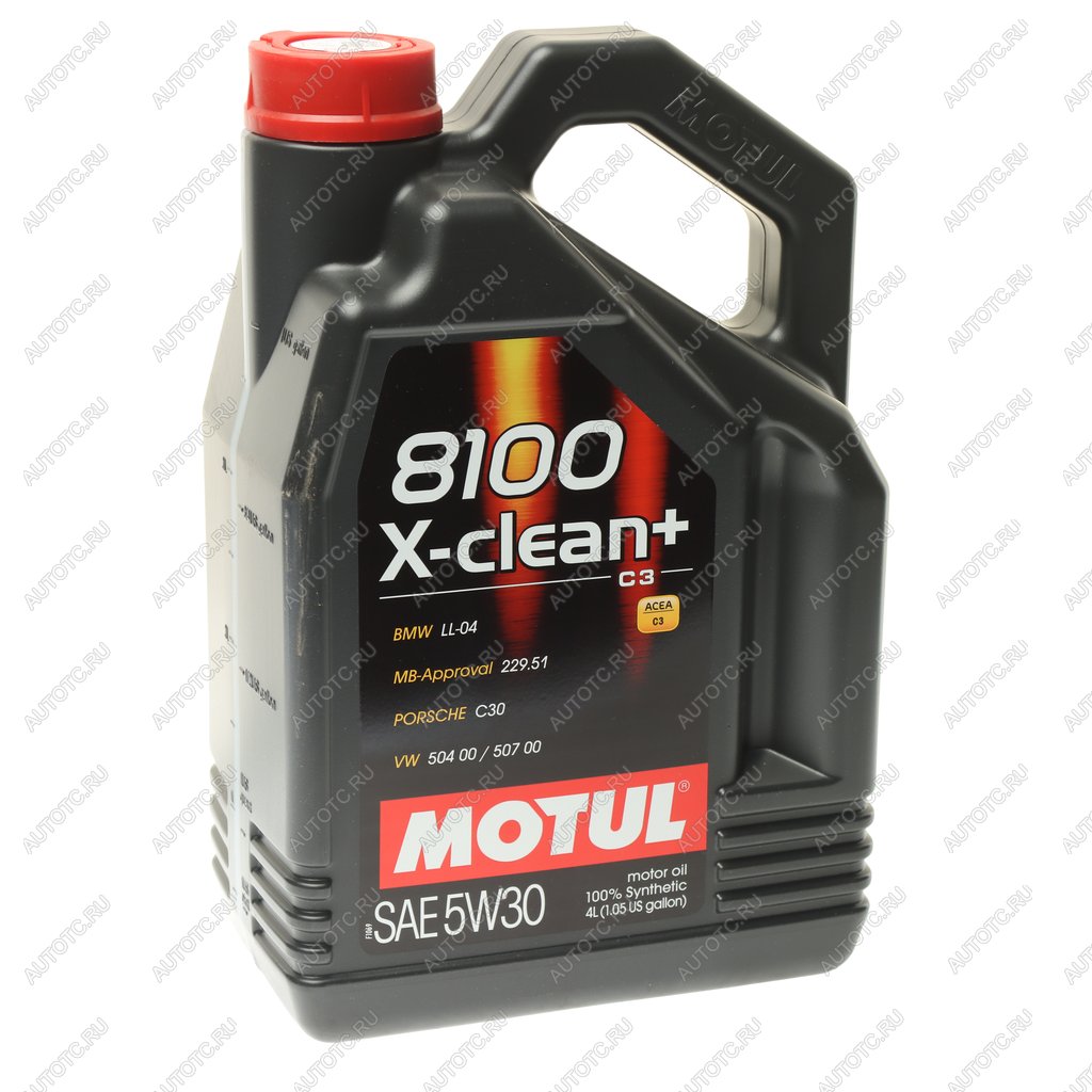 4 199 р. Масло моторное 8100 X-CLEAN+ 5W30 синт.4л MOTUL MOTUL 112437  с доставкой в г. Пермь