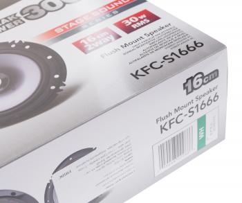 3 799 р. Колонки коаксиальные 6 (16см) 30Вт KENWOOD KENWOOD kfc-s1666  с доставкой в г. Пермь. Увеличить фотографию 7