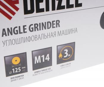 5 999 р. Машина углошлифовальная 1200Вт 125мм 11000обмин. DENZEL DENZEL 26909  с доставкой в г. Пермь. Увеличить фотографию 5