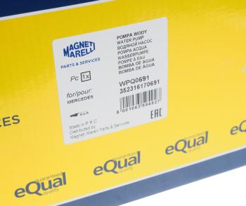 6 949 р. Насос водяной MERCEDES Vito (W638) MAGNETI MARELLI MAGNETI MARELLI 352316170691  с доставкой в г. Пермь. Увеличить фотографию 5