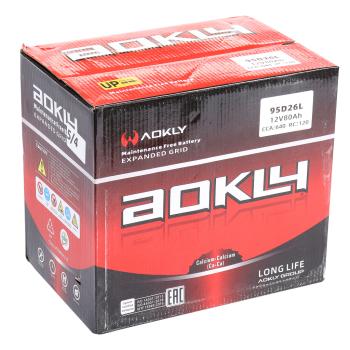 9 499 р. Аккумулятор AOKLY 80Ач обратная полярность AOKLY 6ст80(0) 95d26l  с доставкой в г. Пермь. Увеличить фотографию 6