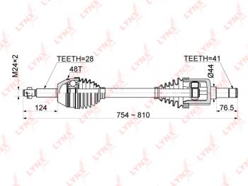 12 449 р. ШРУС наружный FORD Tansit (07-) левый комплект LYNX LYNX cd1050a  с доставкой в г. Пермь. Увеличить фотографию 1