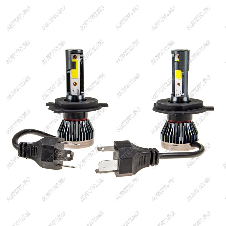 889 р. Лампа светодиодная 1224V H4 18W с радиатором (2шт.)LED 2 COB MisMINI MISTAR mis-mini-h4  с доставкой в г. Пермь
