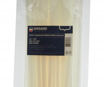 215 р. Хомут-стяжка 300х4.8 пластик белый (100шт.) GRISARD ELECTRIC GRISARD ELECTRIC gre-010-0021  с доставкой в г. Пермь. Увеличить фотографию 2