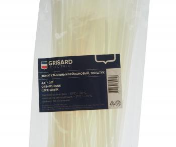 73 р. Хомут-стяжка 200х2.5 пластик белый (100шт.) GRISARD ELECTRIC GRISARD ELECTRIC gre-010-0005  с доставкой в г. Пермь. Увеличить фотографию 2