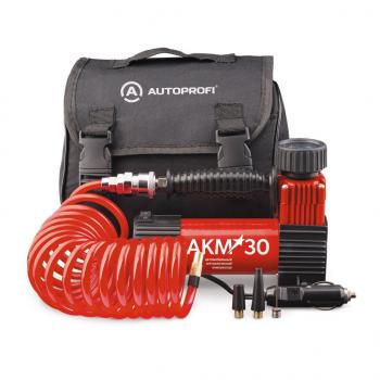 2 579 р. Компрессор автомобильный 30лмин. 10атм. 12А 12V в прикуриватель AUTOPROFI AUTOPROFI akm-30  с доставкой в г. Пермь. Увеличить фотографию 2