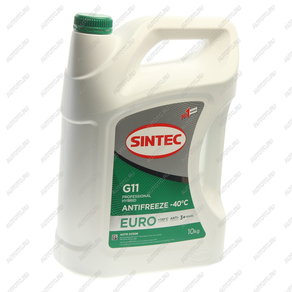 2 399 р. Антифриз зеленый -40C 10кг G11 Euro SINTEC SINTEC 990571  с доставкой в г. Пермь