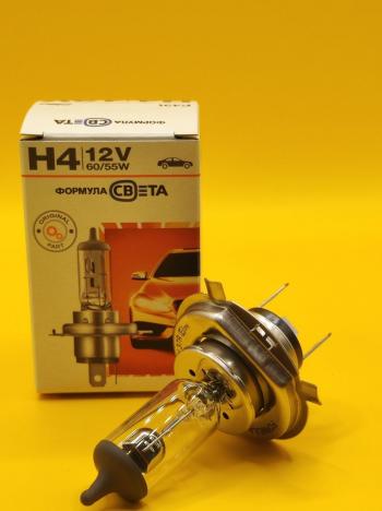 529 р. Комплект Лампа автомобильная H4 12V 6055W P43t галогенная 2 шт ФОРМУЛА СВЕТА 2039498449402  с доставкой в г. Пермь. Увеличить фотографию 6
