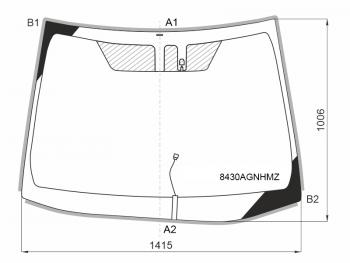 Стекло лобовое (Обогрев щеток Датчик дождя Молдинг) Toyota Corolla (E210) 18-22 FUYAO 8430AGNHMZ