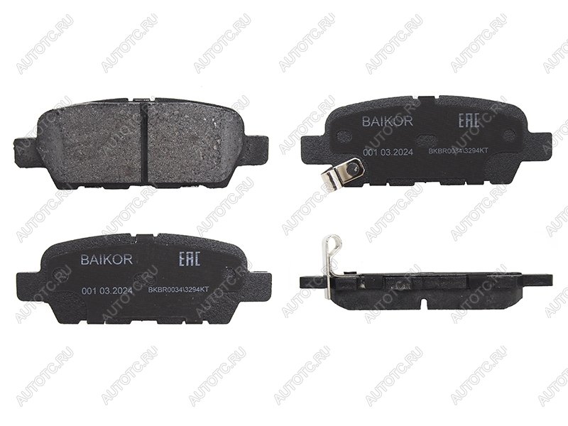 799 р. Колодки тормозные зад NISSAN J10 06-13 X-TRAIL T## 00- TIIDA C11 05-12 BAIKOR BKBR0034  с доставкой в г. Пермь