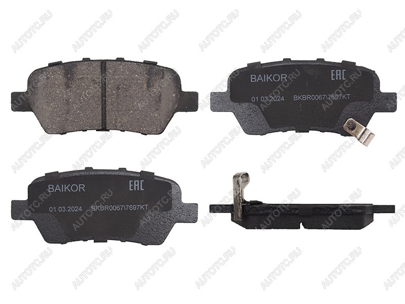 999 р. Колодки тормозные зад HONDA CIVIC FBFNFK 12-ODYSSEY RB# 03-08STEPWAGON RG# 05-09 BAIKOR BKBR0067  с доставкой в г. Пермь
