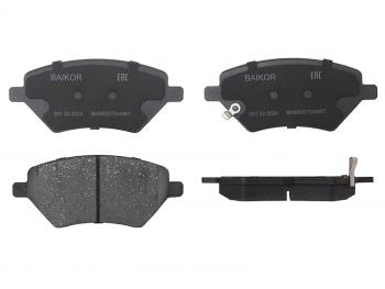 1 099 р. Колодки тормозные перед CHERY TIGGO 4 17-TIGGO 7 16-TIGGO 8 19-OMODA C5 BAIKOR BKBR0070  с доставкой в г. Пермь. Увеличить фотографию 1
