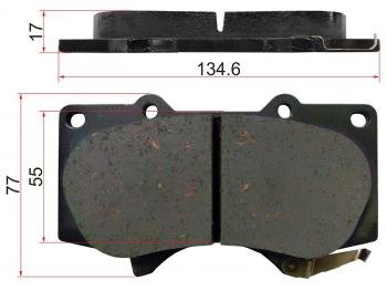4 199 р. Колодки тормозные перед LEXUS GX470460TOYOTA LAND CRUISER PRADO 120150 02-MITSUBISHI PAJERO 06- ADVICS A1N011  с доставкой в г. Пермь. Увеличить фотографию 1