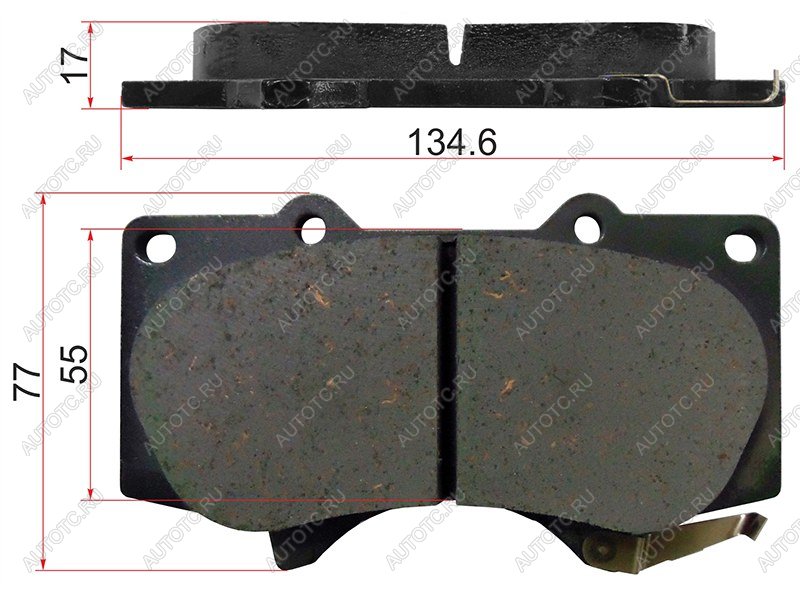 4 199 р. Колодки тормозные перед LEXUS GX470460TOYOTA LAND CRUISER PRADO 120150 02-MITSUBISHI PAJERO 06- ADVICS A1N011  с доставкой в г. Пермь