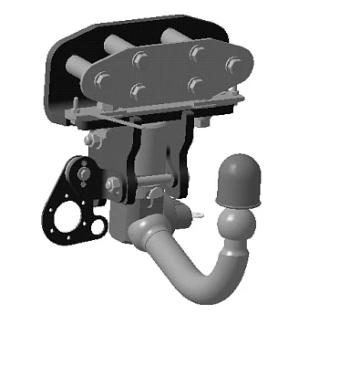 Фаркоп Bosal-Oris Lexus LX570 J200 дорестайлинг (2007-2012) (стальной с порошковым покрытием, шар V (A40V, W5))