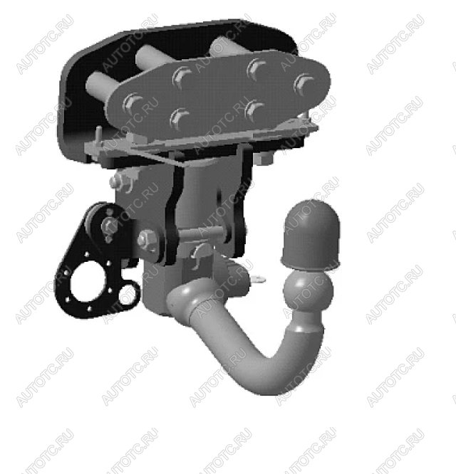 30 549 р. Фаркоп Bosal-Oris Lexus LX570 J200 дорестайлинг (2007-2012) (стальной с порошковым покрытием, шар V (A40V, W5))  с доставкой в г. Пермь