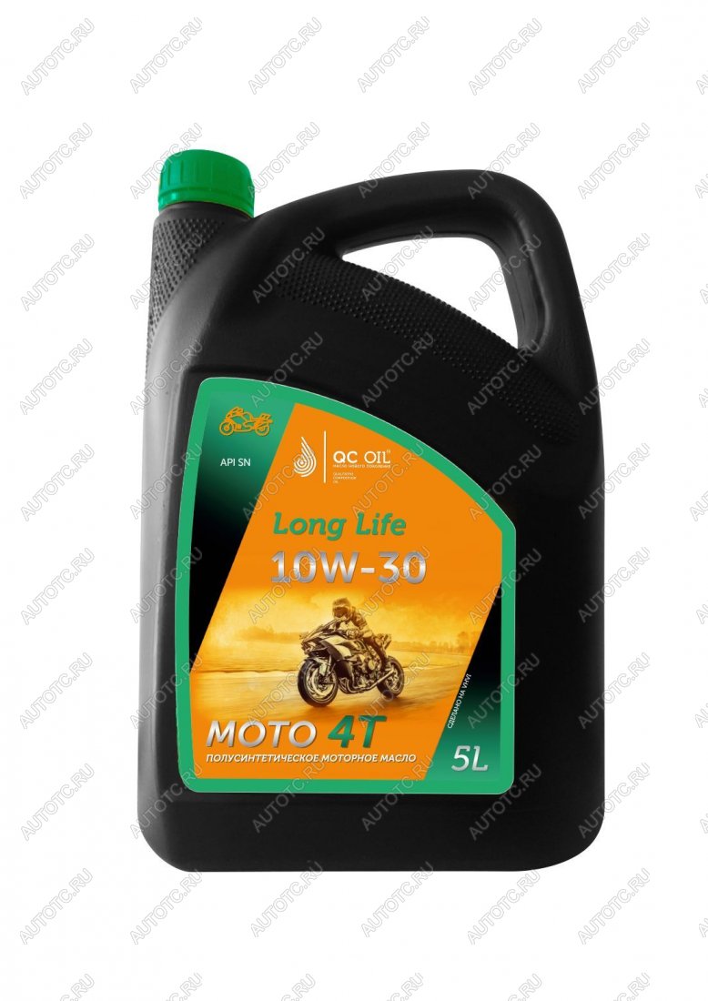 9 299 р. Моторное масло 10W-30 МОТО 4Т QC OIL Long Life полусинтетическое плакирующее , канистра 5л QC OIL qcllm10w30p5  с доставкой в г. Пермь